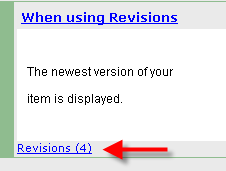 Revisions Link